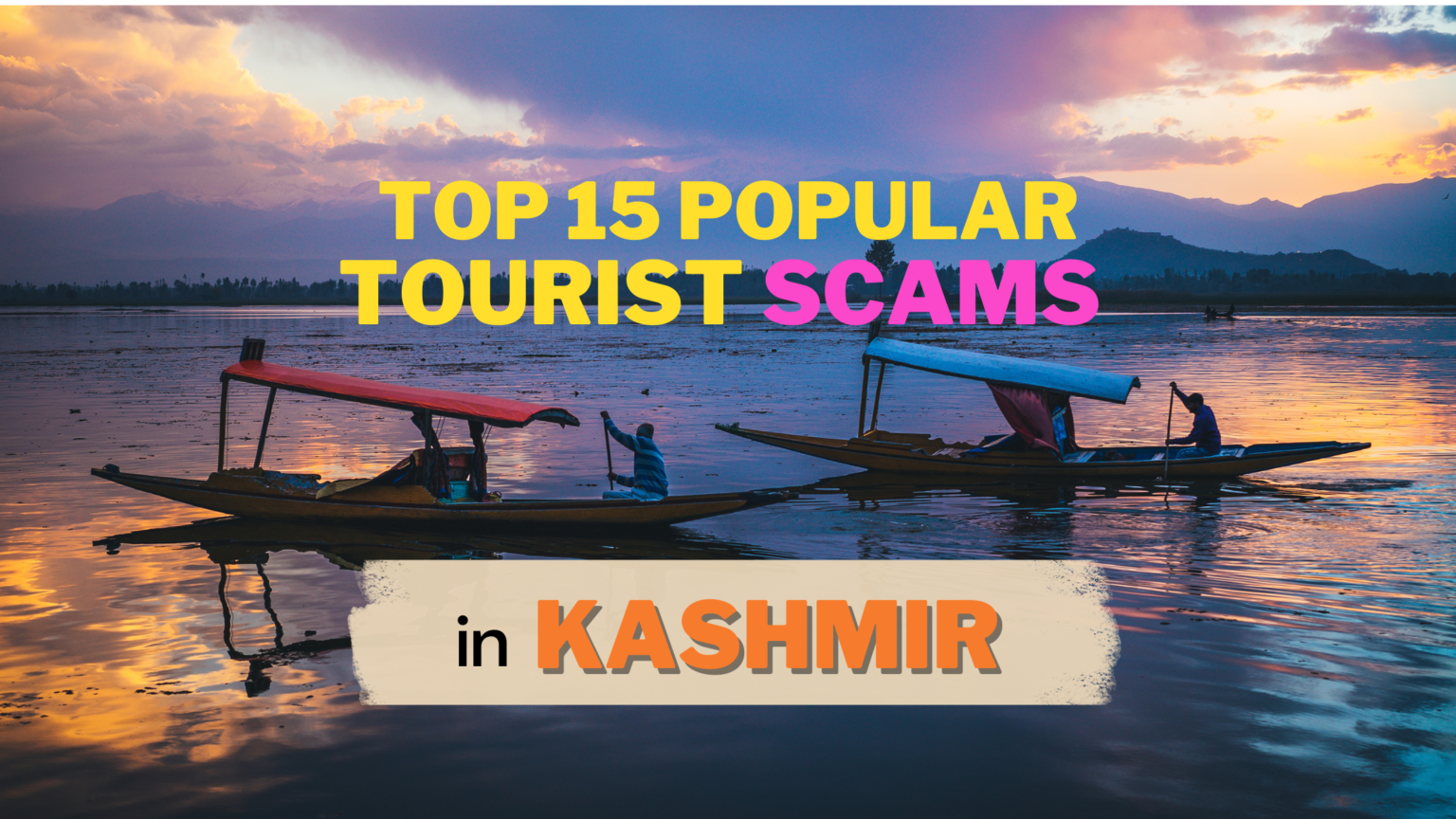 kashmir tourist scams